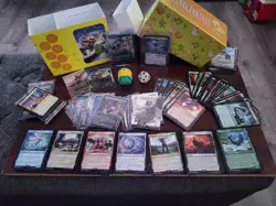 Final Fantasy Magic The Gathering Lot In Chocobo Bundle Box 340+ Cards & Dice - Image 1