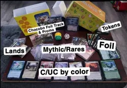 Final Fantasy Magic The Gathering Lot In Chocobo Bundle Box 340+ Cards & Dice - Image 2