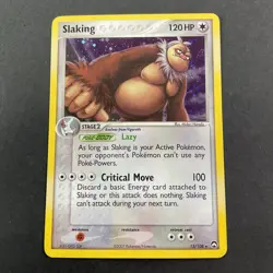 Slaking Holo Rare 13/108 ex Power Keepers Pokemon Card - Image 1