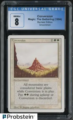 1994 MTG Magic The Gathering Revised Edition Conversion CGC 8 NM-MT - Image 1