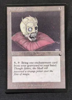 MTG Skull of Orm The Dark English Unplayed Magic the Gathering 1994 - Image 1