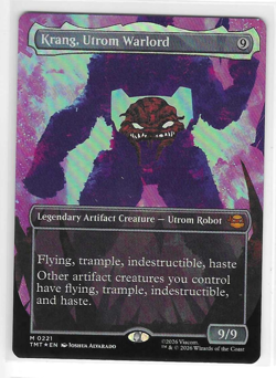 Krang, Utrom Warlord Borderless FOIL Teenage Mutant Ninja Turtles MTG MINT - Image 1
