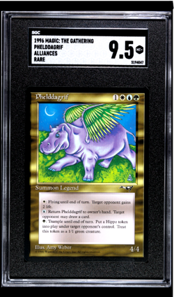 1996 MTG Magic the Gathering Alliances Phelddagrif SGC 9.5 POP 1 *None Higher* - Image 1