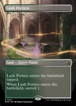 MTG Lush Portico Borderless ** Murders at Karlov Manor ** English - Image 1