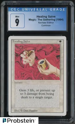 1994 MTG Magic The Gathering Revised Edition Healing Salve CGC 9 MINT - Image 1