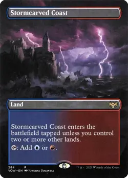 MTG Stormcarved Coast Borderless Full Art ** Innistrad: Crimson Vow ** English - Image 1