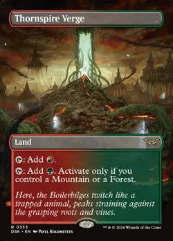 MTG Thornspire Verge Borderless Full Art ** Duskmourn ** English - Image 1