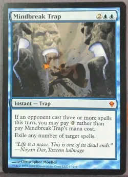 Mindbreak Trap Zendikar Regular NEAR MINT 57/249 - Image 1