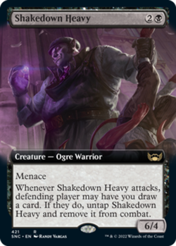 x1 Shakedown Heavy - Extended Art R MTG Streets of New Capenna M/NM, English - Image 1