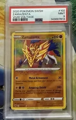 PSA Pokemon Lot Charizard Evolutions PSA 8 + 2 PSA 9 Cards Zamazenta & Reshiram - Image 3