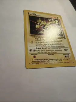 1999 Electabuzz - Black Star Promo #2 Pokemon Movie LP - Image 2