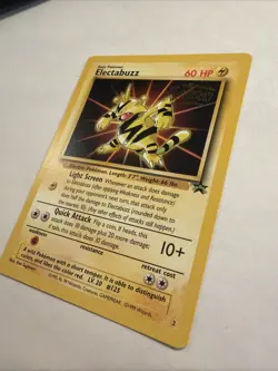 1999 Electabuzz - Black Star Promo #2 Pokemon Movie LP - Image 3
