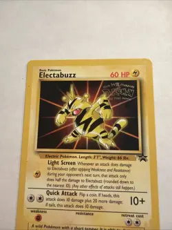 1999 Electabuzz - Black Star Promo #2 Pokemon Movie LP - Image 4