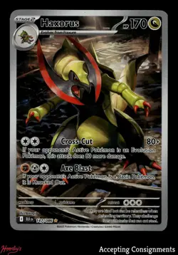 2025 Pokemon TCG Scarlet & Violet Black Bolt #147 Haxorus IR - Image 1