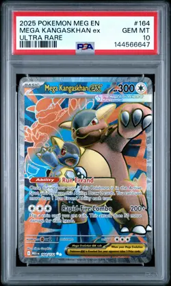 2025 POKEMON MEG EN-MEGA EVOLUTION ULTRA RARE #164 MEGA KANGASKHAN EX PSA 10 - Image 1