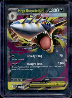 2025 Pokemon Phantasmal Flames Mega Sharpedo ex Double Rare #061/094 - Image 1