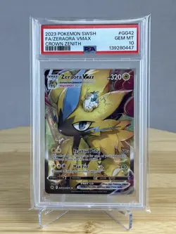 Zeraora Vmax GG42 PSA 10 Crown Zenith 2023 Pokemon - Image 1