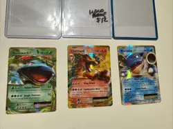 Charizard EX, Venusaur EX, and Blastoise EX TCG Pokemon Cards (3) 2016 - Image 1