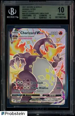 2021 Pokemon SWSH Shining Fates #SV107 FA Charizard VMAX BGS 10 PRISTINE - Image 1