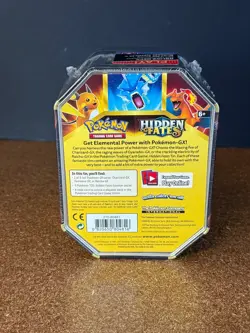 POKEMON HIDDEN FATES CHARIZARD GX FACTORY SEALED TIN - Image 2