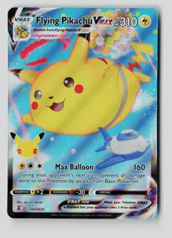 Pokemon TCG Celebrations Flying Pikachu Vmax 007/025 - Image 1