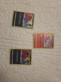 Lot of (3) Pokemon Shining Fates Amazing Rare Reshiram 017/072 Yveltal 046/072 - Image 1