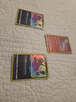 Lot of (3) Pokemon Shining Fates Amazing Rare Reshiram 017/072 Yveltal 046/072 - Image 2