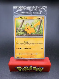 Pikachu 025/165 Pokemon Together Stamped Promo SEALED - Image 1