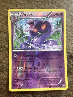Pokemon Card Arbok XY Base Set Rare 48/146 LP - Image 1