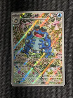 Pokemon TCG Seismitoad Illustration Rare Black Bolt 105/086 - Image 1