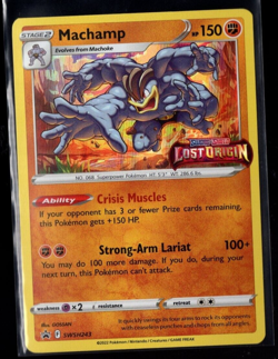 Machamp SWSH243 Pre Release Stamped Black Star Promo Pokemon TCG Near Mint - Image 1
