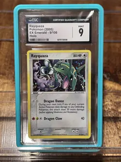 Pokemon TCG CGC 9 Rayquaza Holo Ex Emerald 2005 Mint 9/106 *LOW POP* not PSA - Image 5