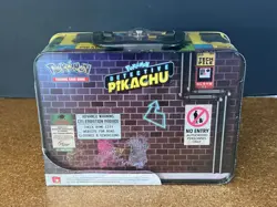 POKEMON DETECTIVE PIKACHU FACTORY SEALED COLLECTOR'S TREASURE CHEST LUNCH BOX - Image 2