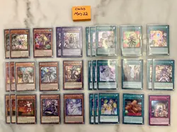 *Yugioh High Rarity Foil Witchcrafter Deck Core & Sleeves* - Image 1