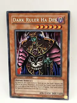 Dark Ruler Ha Des MC1-EN006 Secret Rare Limited Edition 2004 Yu-Gi-Oh! TCG - Image 1