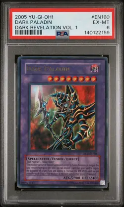 2005 YU-GI-OH! DARK REVELATION VOL. 1 #EN160 DARK PALADIN PSA 6 - Image 1