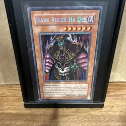 Yu-Gi-Oh! Dark Ruler Ha Des MC1-EN006 Master Collection Secret Rare 2450/1600 - Image 1