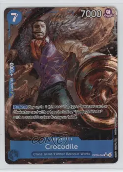 2024 One Piece Card Game: Emperors in the New World OP09 SR (Alt Art) Crocodile - Image 1