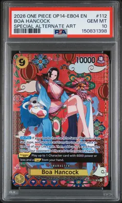 2026 ONE PIECE OP14-EB04-THE AZURE SEA'S SEVEN #112 BOA HANCOCK PSA 10 - Image 1