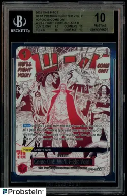 2025 One Piece Best Premium Bstr V.2 #OP09020 Come On!! We'll Fight You!! BGS 10 - Image 1