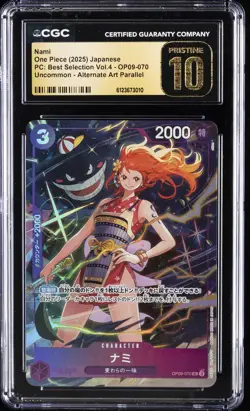 2025 ONE PIECE JPN PC: BEST SELECTION VOL.4 #OP09-070 NAMI CGC 10 PRISTINE - Image 1