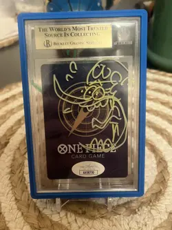 ONE PIECE SOGEKING OP03 122 FULL ART OP03-122 bgs 10 signed by voice actor - Image 2