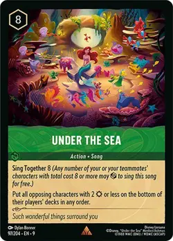 Under the Sea 97/204 Disney Lorcana Fabled RARE Cold Foil - Image 1