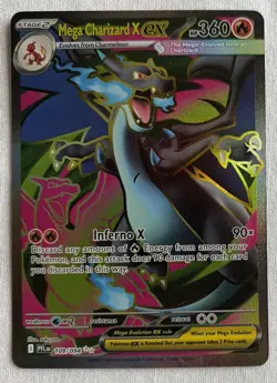 Pokemon Mega Charizard 109/094 X EX Holo Ultra Rare Me02 Card - Image 1