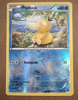 Psyduck 16/122 Common Pokemon TCG XY BREAKpoint Reverse Holo Pokemon Card - Image 1