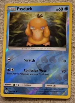 Psyduck - 40/236 Common Cosmis Eclipse Reverse Holo - Near Mint NM Pokemon Card - Image 1