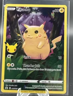 Pokemon 2021 Celebrations Pikachu Card 005/025. - Image 1