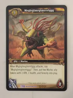 World of Warcraft TCG - Mrglrglmrglmrrrlggg - BlizzCon 2007 Blizzard Promo Card - Image 1