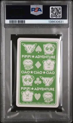 1998 POKEMON PIPIPI ADVENTURE PLAYING CARDS SQUIRTLE ACE OF CLUBS PSA 10 - Image 2