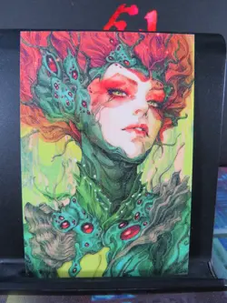Poison Ivy DC Rare Glitter Art Card Collectible Comic Character CCG NM - Image 1